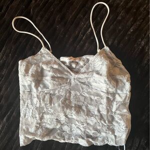 Lace Camisole Top in Baby Blue